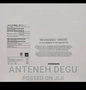 New Laptop Apple MacBook Air 2023 M2 8GB Apple M2 SSD 256GB