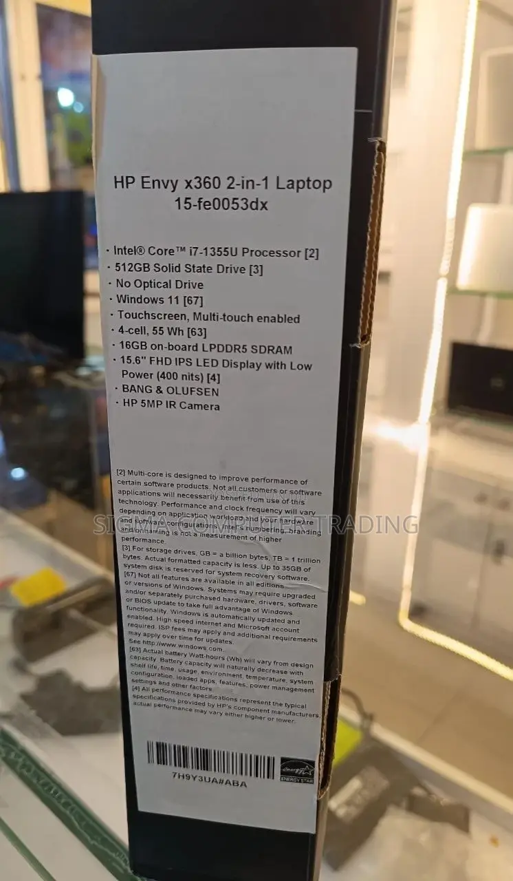 New Laptop HP Envy X360 16GB Intel Core I7 SSD 512GB