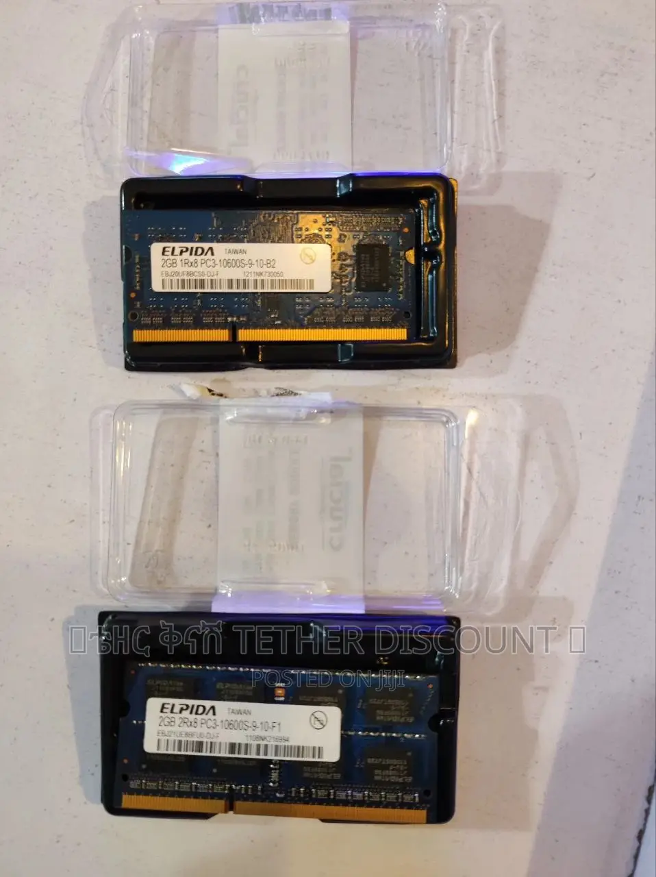 Elpida 2GB Memory PC3-10600 DDR3 With (Discount/ቅናሽ)