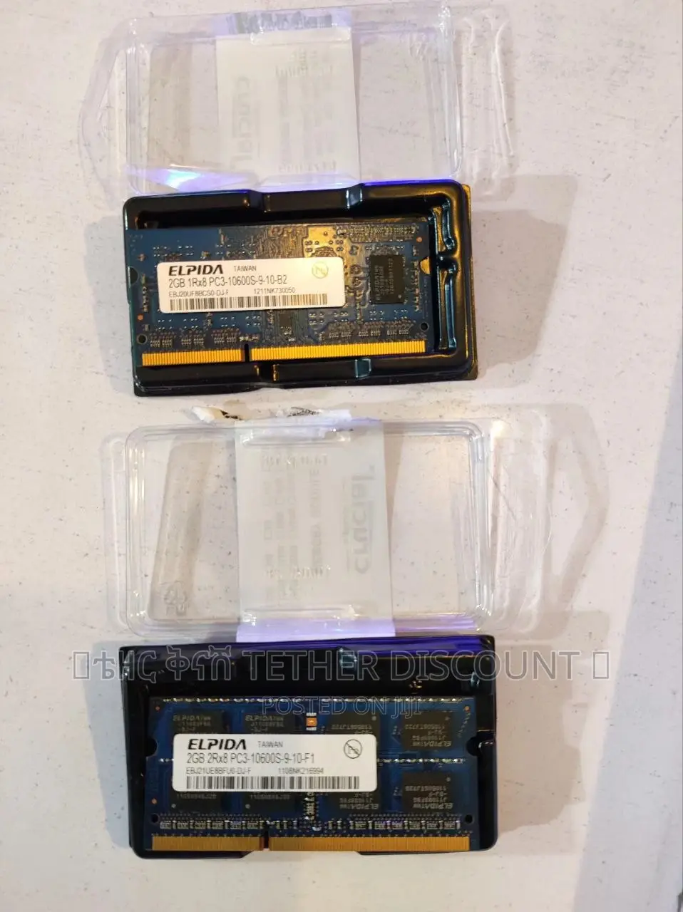 Elpida 2GB Memory PC3-10600 DDR3 With (Discount/ቅናሽ)