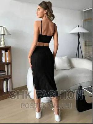 Cami Top Split Thigh Skirt