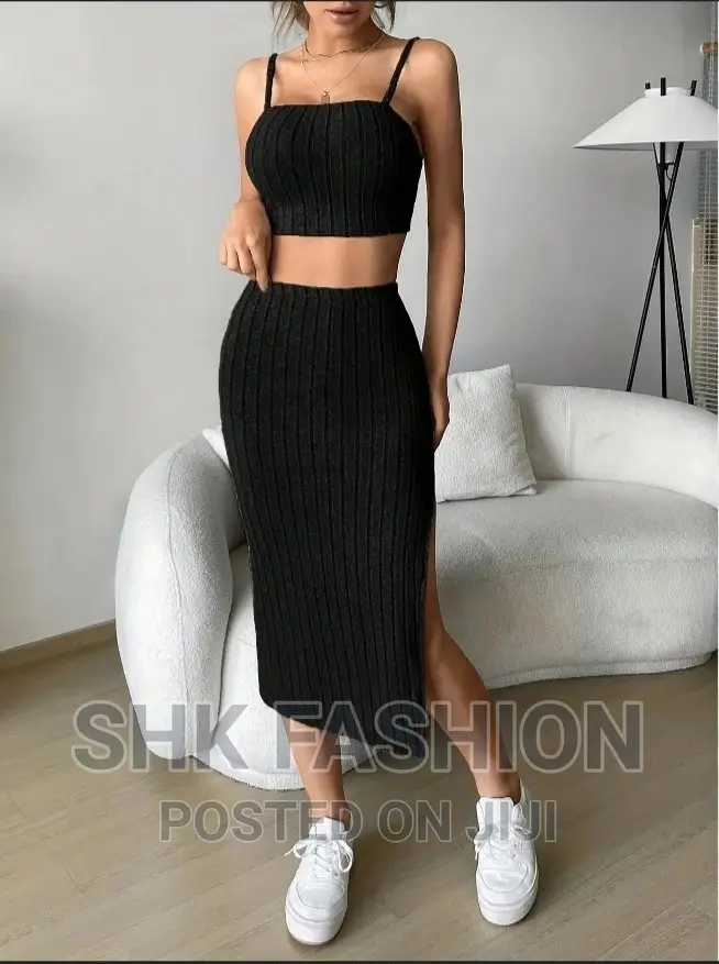 Cami Top Split Thigh Skirt