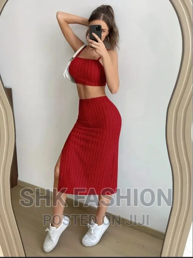 Cami Top Split Thigh Skirt