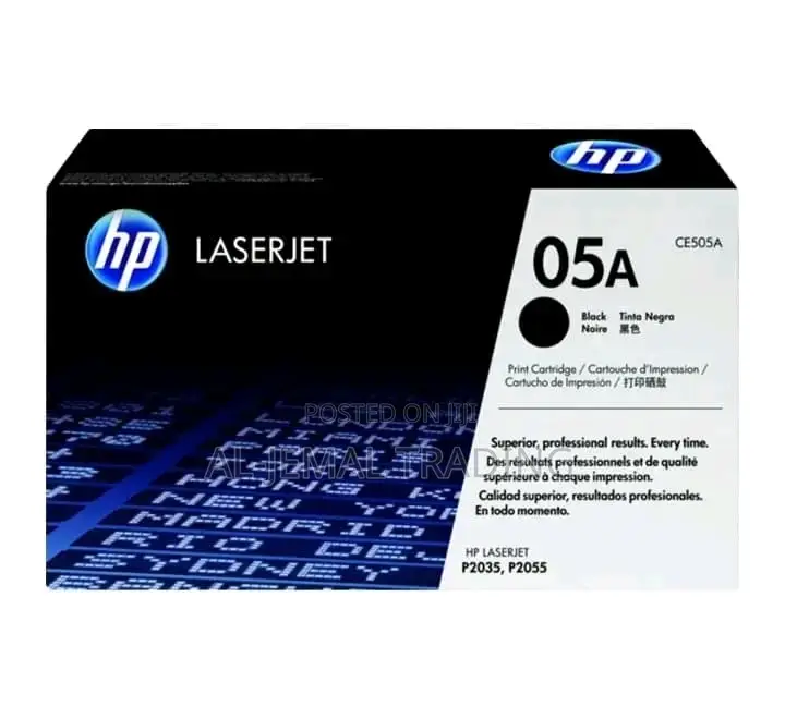 HP 05A Black Original Laserjet Toner Cartridge (CE505AC)