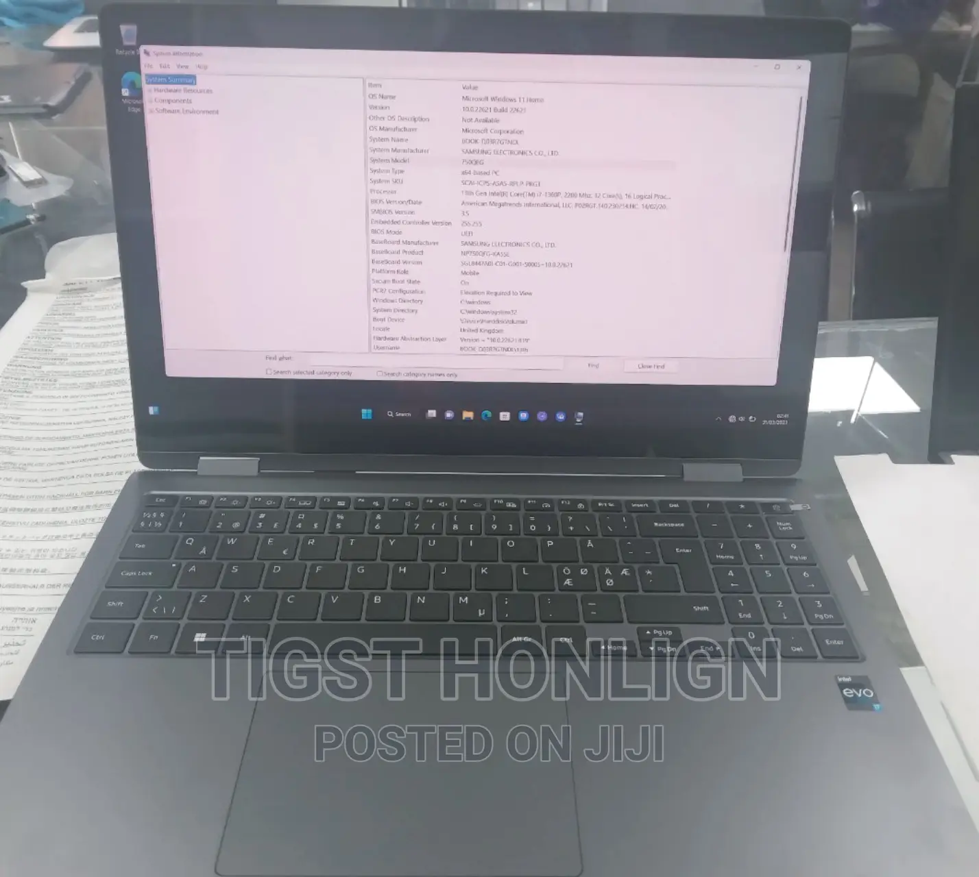 New Laptop Samsung 16GB Intel Core I7 SSD 1T