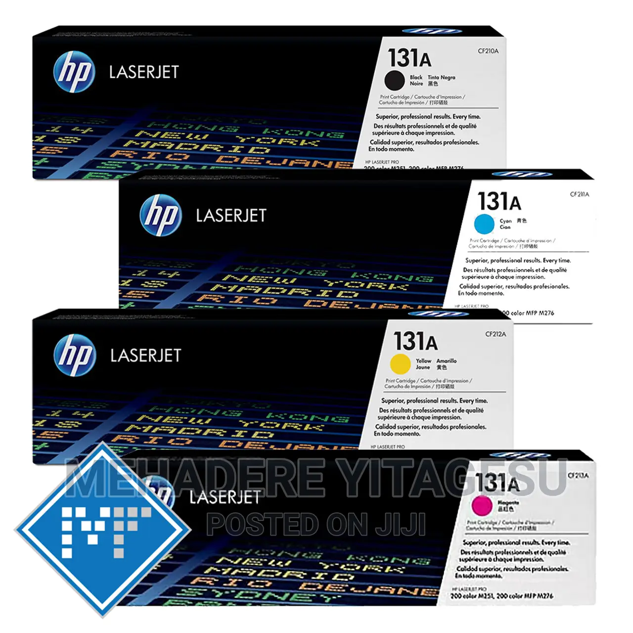 Hp 131a Color Set Toner (For Hp Pro 200, MFP M275 and Cp1025 Series)
