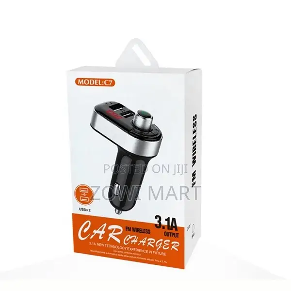 C7 Car Charger Smart Dual USB Multifunctional Car Charger