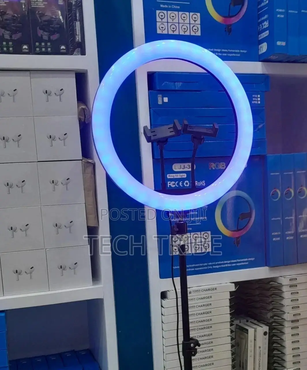 RGB and Rl Ring Lights With Every Inch for Youtubers