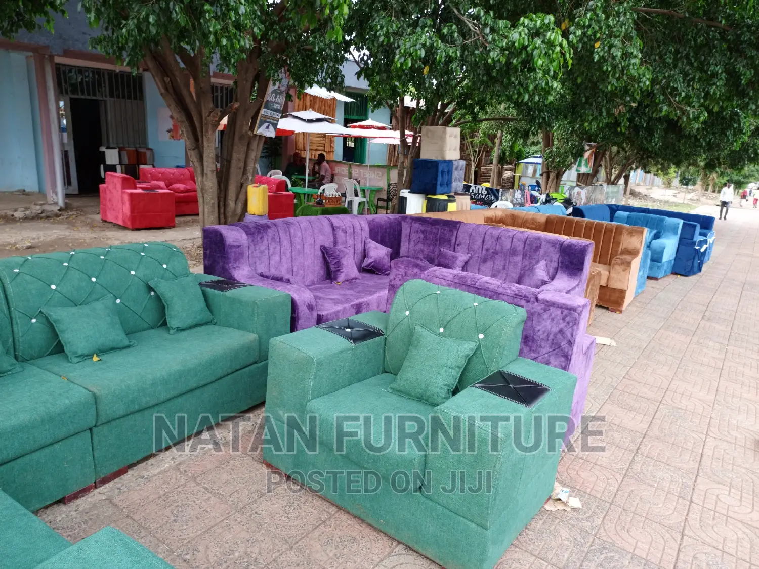 Sofa L Shaped Made of Wooden Material With a Good Quality