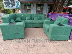 Sofa L Shaped Made of Wooden Material With a Good Quality