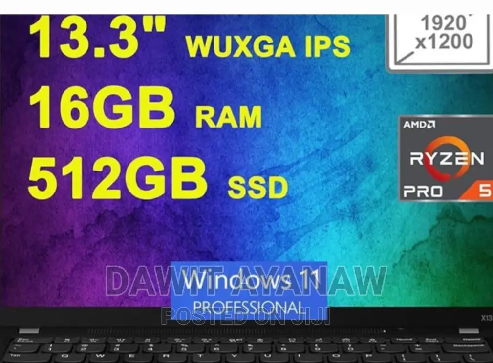 New Laptop Lenovo 16GB AMD Ryzen 5 SSD 512GB