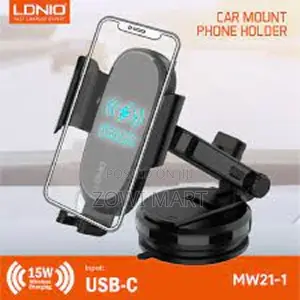 LDNIO Car Mount ,MW21-1, With Inductive Charger 15W