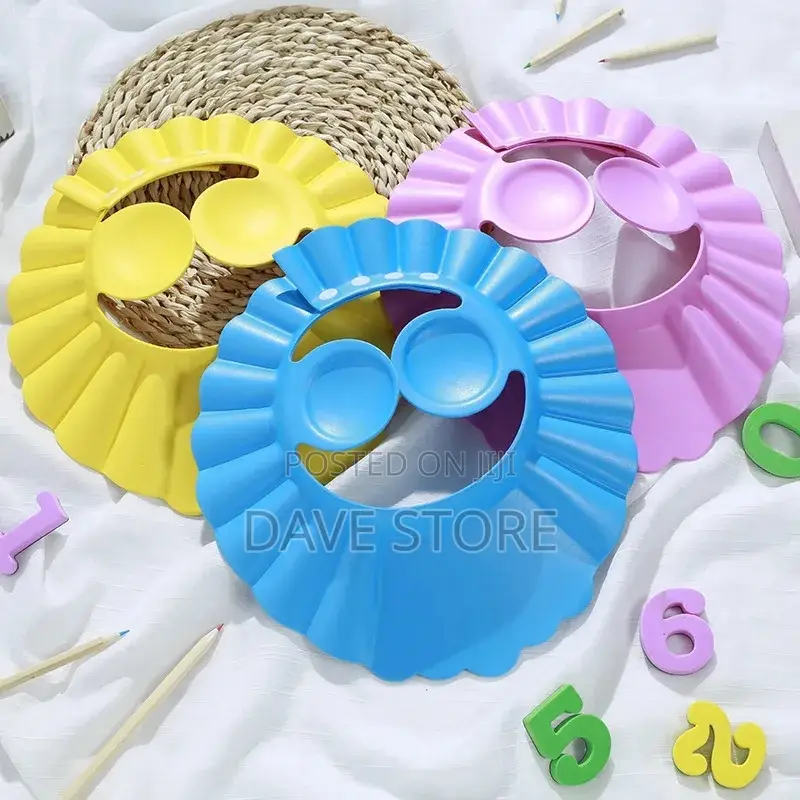 የጆሮ መሸፈኛ ያለው Baby Shower Cap