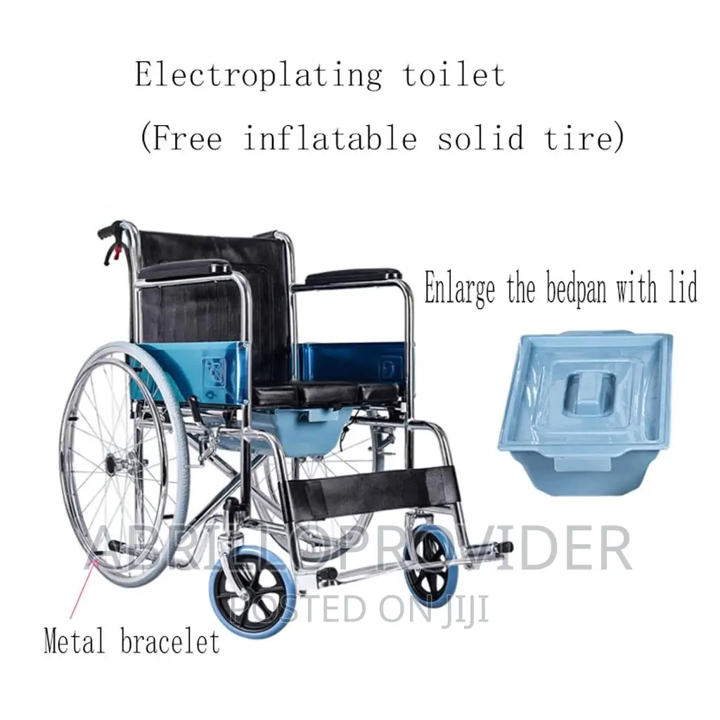 Electroplating Toilet Wheelchair