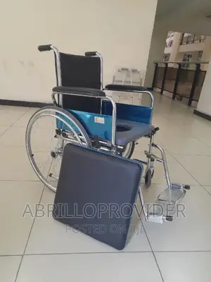 150kg Capacity Almunium Commode Wheelchair