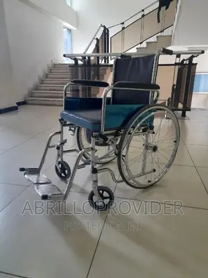 150kg Capacity Almunium Commode Wheelchair