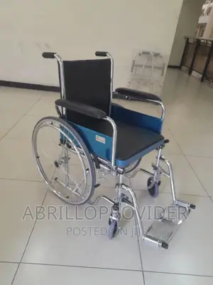 150kg Capacity Almunium Commode Wheelchair