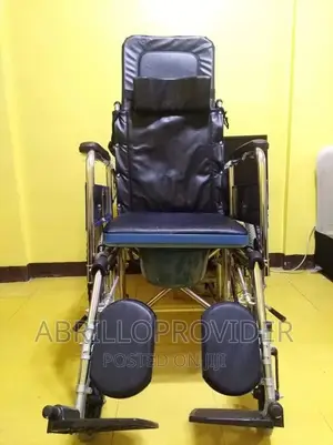 Full Reclining Commode Wheelchair New Packed 150kg Loaded