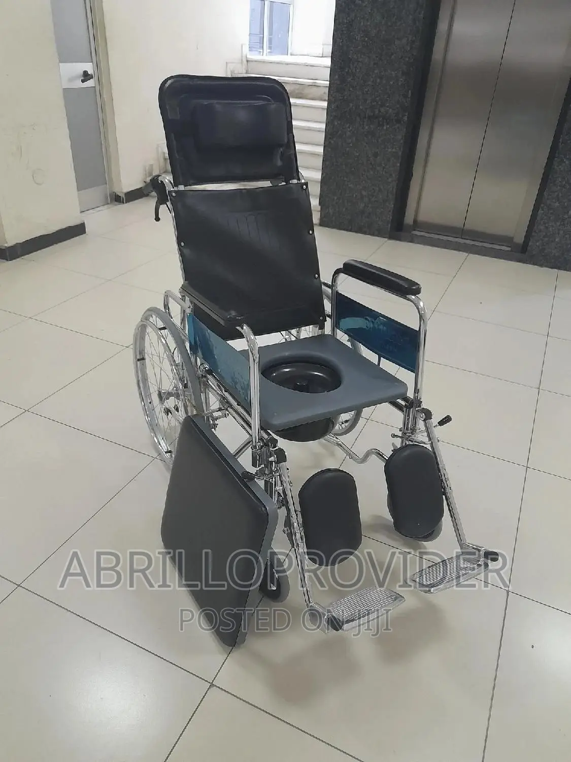 Wheelchair Commode With Toilet Reclining