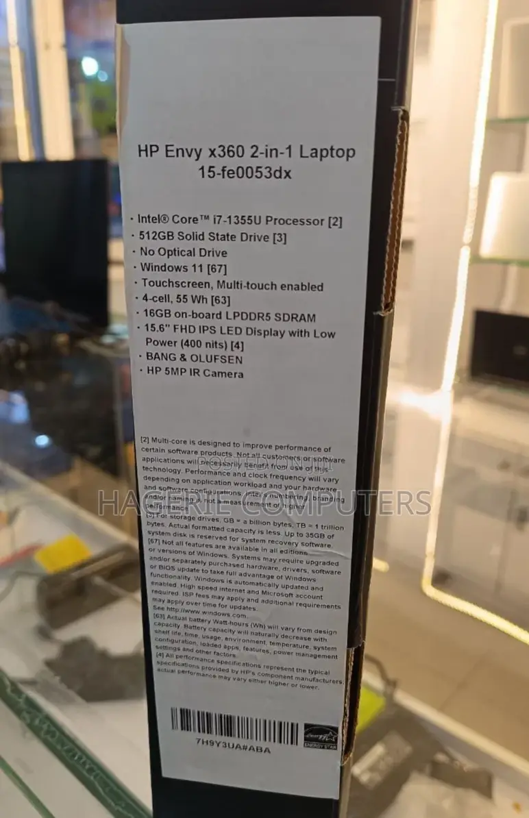 New Laptop HP Envy 15z 16GB Intel Core I7 SSD 512GB