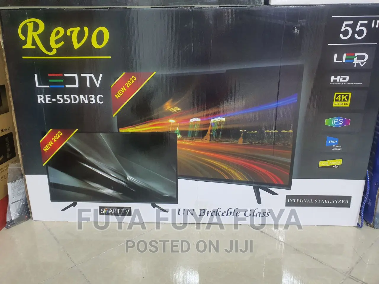 Revo 55 Inchi Double Glass Smart 2023 Tv