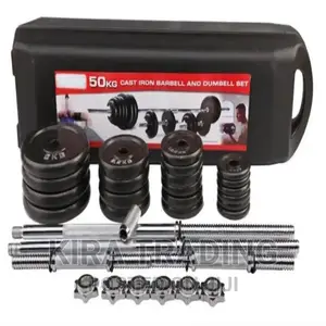 ዘመናዊ ዳምፔልና ባርቤል 50kg