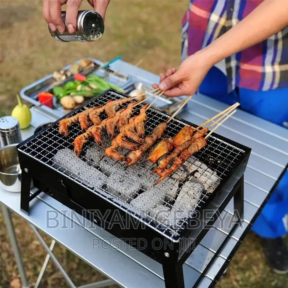 Foldable Barbecue Grill With Stand