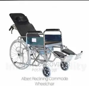 Reclining Commode Wheelchair, Automation Grade: Manual
