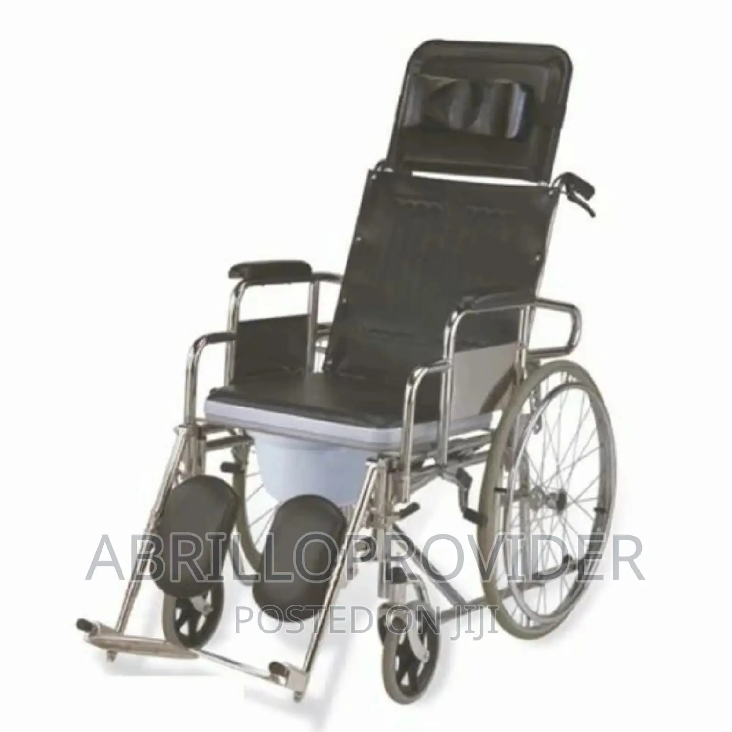 Black Reclining Wheelchair/Strecher Wheelchair