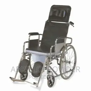 Black Reclining Wheelchair/Strecher Wheelchair
