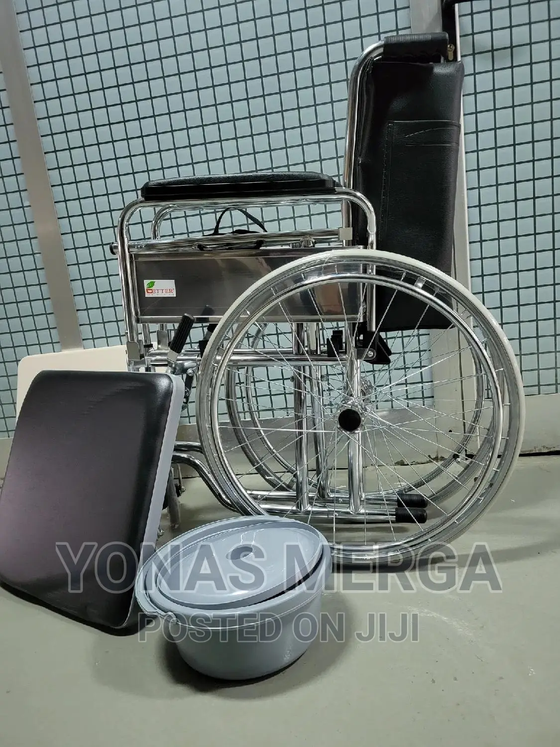 Commode Wheelchair Bariatric Transport Chair 500 LBS