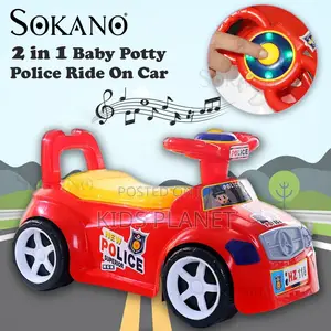 Photo - 2 in 1 Police Ride on Car Potty
