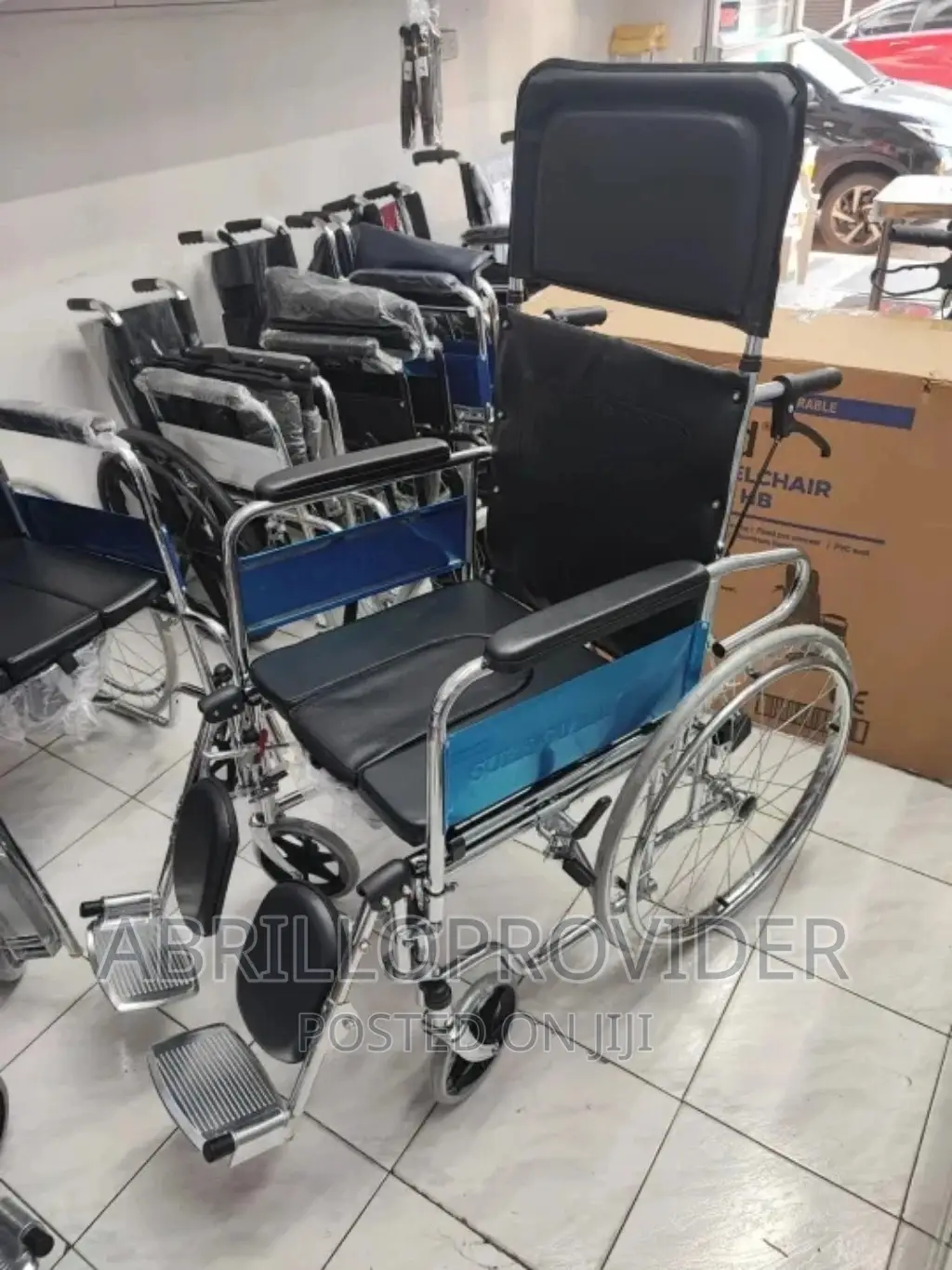 Reclining Commode Wheelchair - Heavy Duty