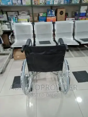 Foldable Standard Wheelchair Chrome (Heavy Duty)