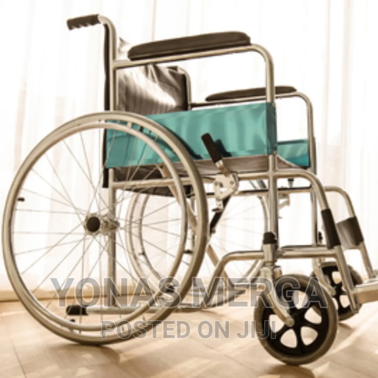 Black Ss Folding Wheelchair