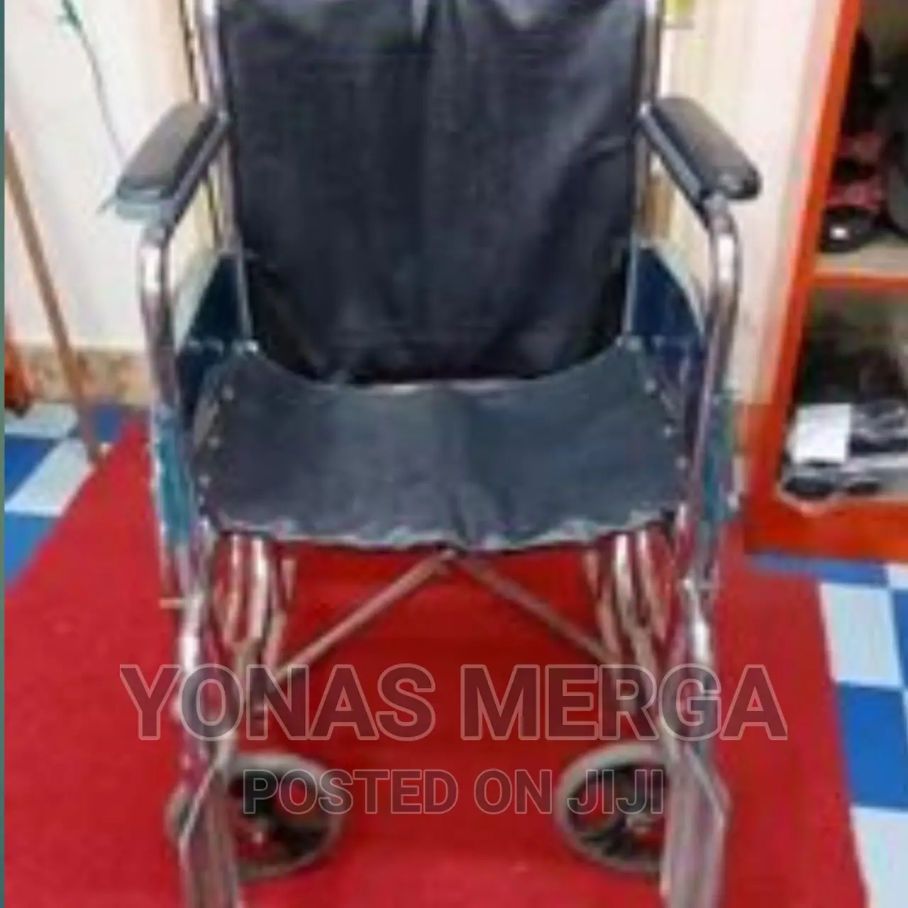 Black Ss Folding Wheelchair