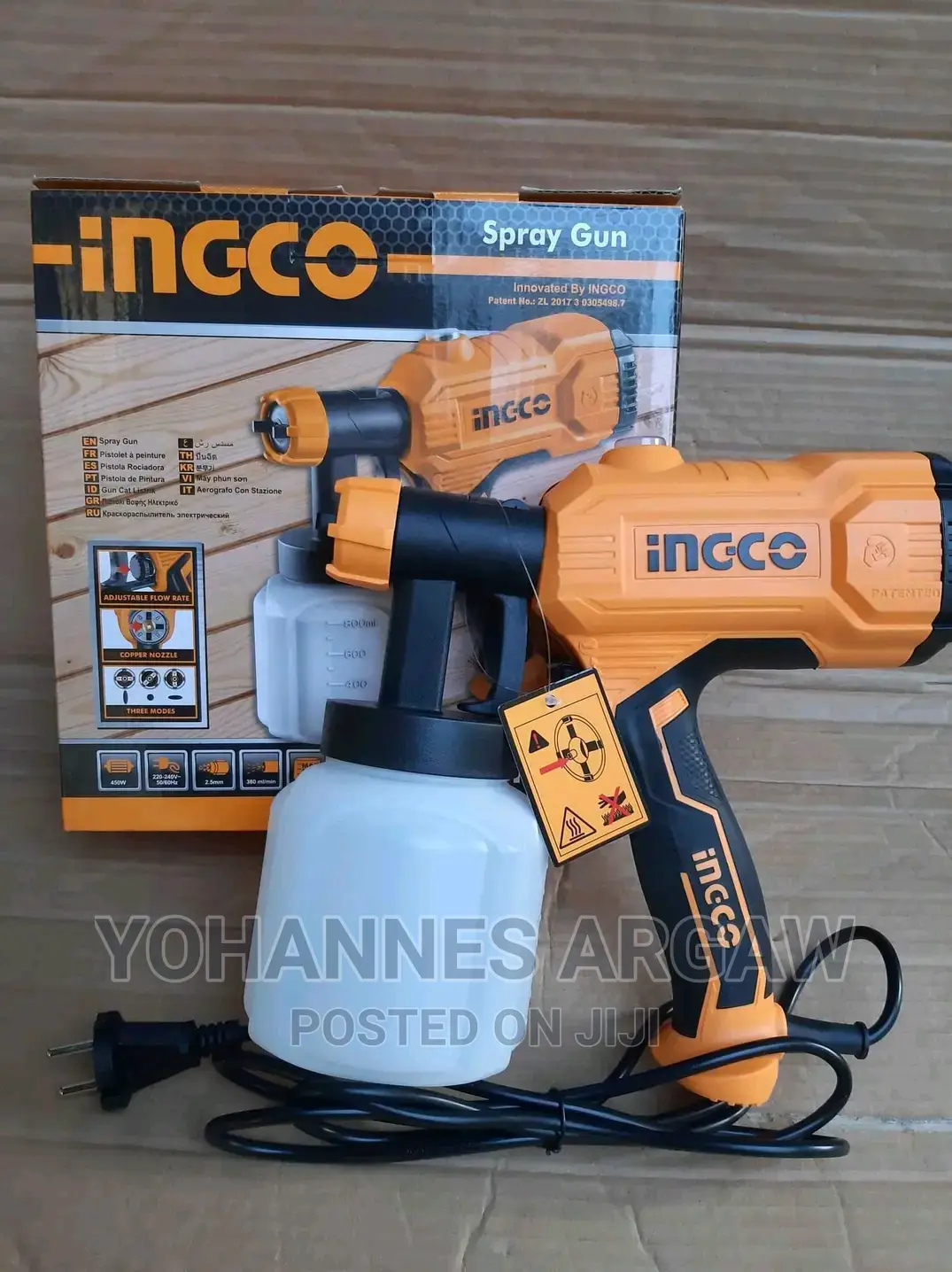 Spray Gun Ingco 450 Watt
