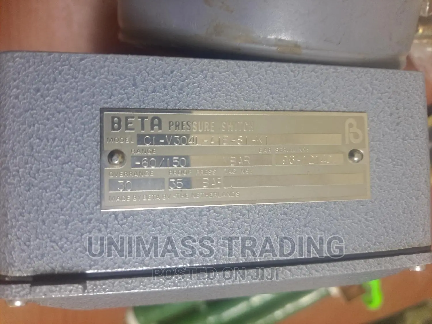 Beta Gas Pressure Switch