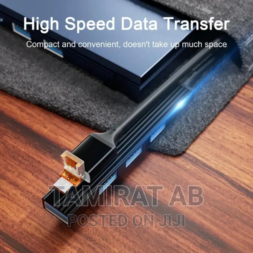4in2 USB + Type-C to 4xusb Hub, High Speed Data Transfer