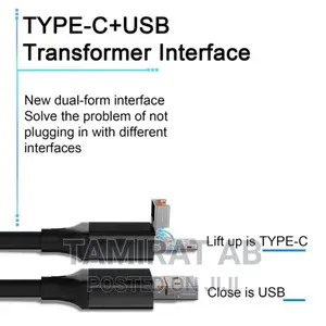 4in2 USB + Type-C to 4xusb Hub, High Speed Data Transfer
