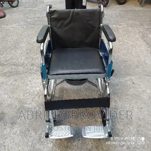 Chrome Commode Wheel Chair, Type of Wheelchairs: Manualwheel