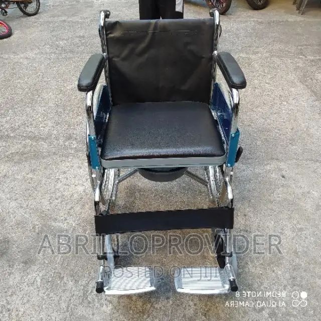 Chrome Commode Wheel Chair, Type of Wheelchairs: Manualwheel