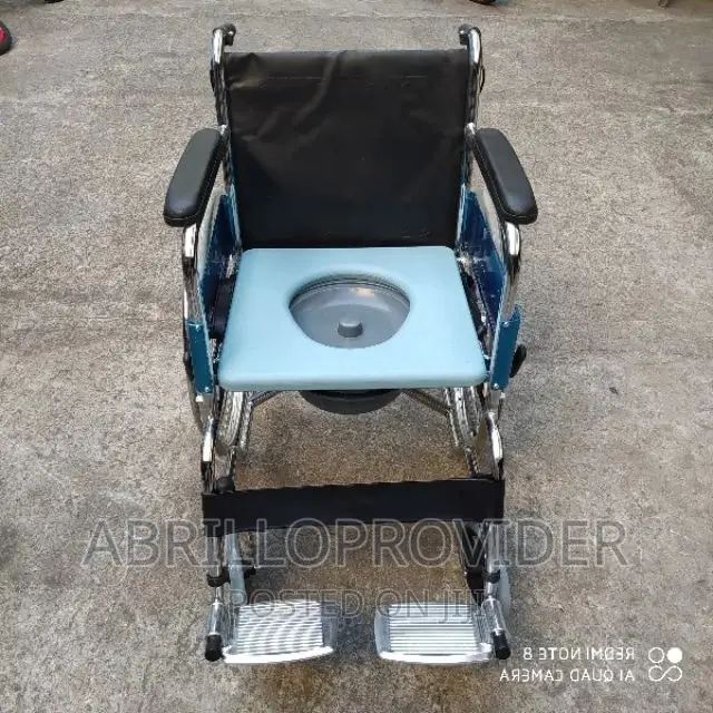 Chrome Commode Wheel Chair, Type of Wheelchairs: Manualwheel