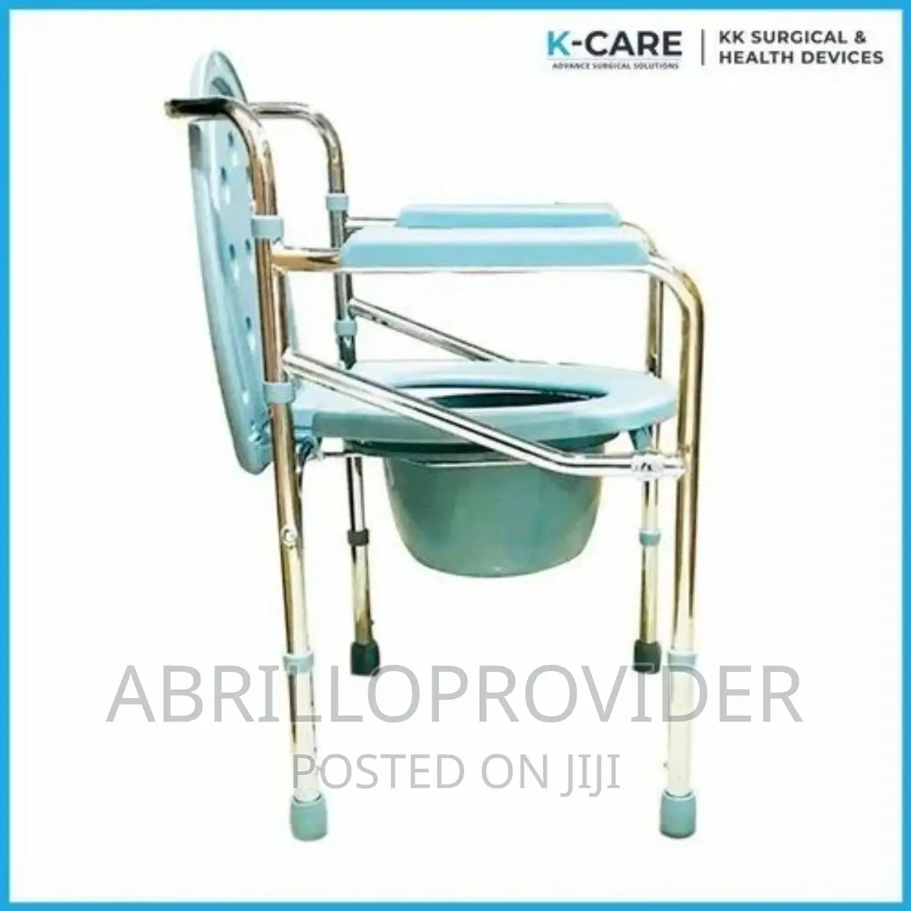 K-care Folding Commode Chair, Size: 25 (Seating Chair)