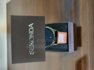 Original Sekonda Mens Watch With Blue Dial and Brown Leather