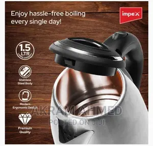 Impex Stainless Steel Electric Kettle