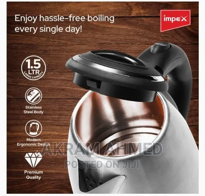 Impex Stainless Steel Electric Kettle