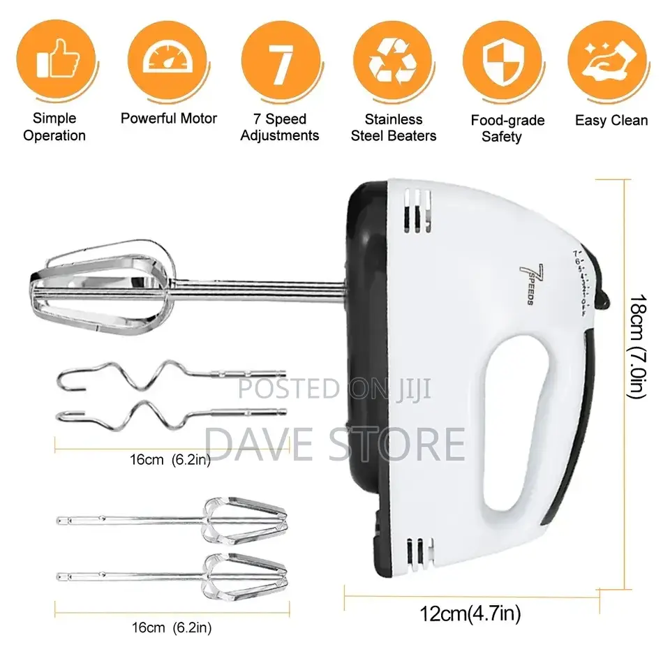 Scarlett Hand Mixer የእንቁላል እና ሊጥ መምቻ