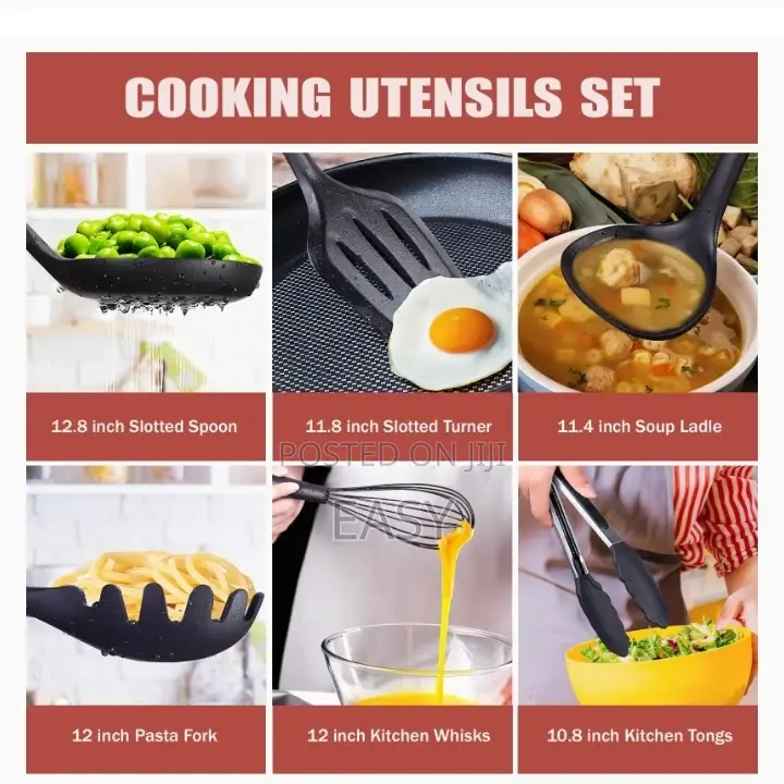 Silicone Cookware Set 18PCS Kitchen Knife Set