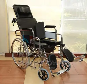 Foldable Chromed Wheelchair Reclining High Back Wheelchair